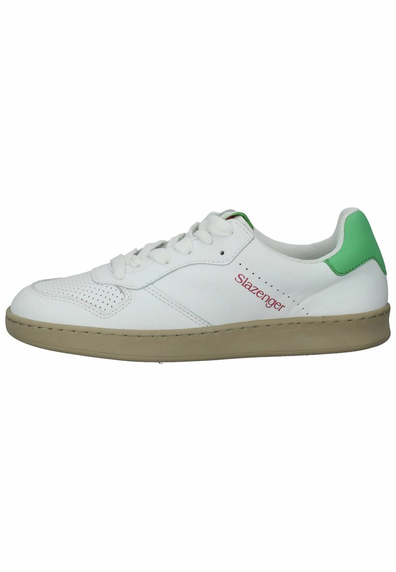 Damen Sneaker low | Slazenger The New Generation Sneaker low white green fuchsia l/transparent - AV63899 Damen Sneaker low | Slazenger The New Generation Sneaker low white green fuchsia l/transparent - AV63899