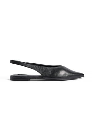 Slingback ballet pumps - black