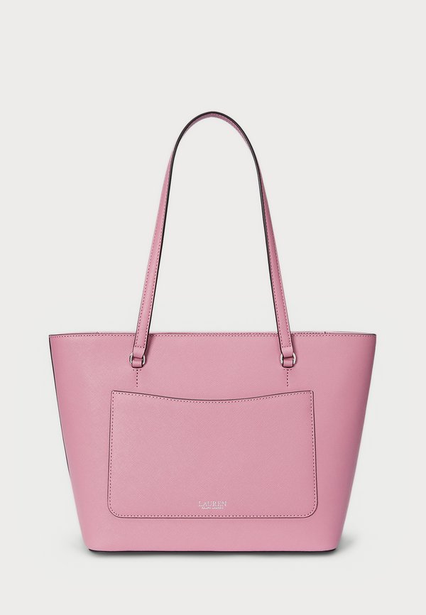 CROSSHATCH LEATHER MEDIUM KARLY TOTE - Handbag - rose mauve3