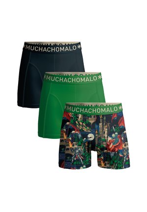 3-PACK  - Boxerkalsong - print green black