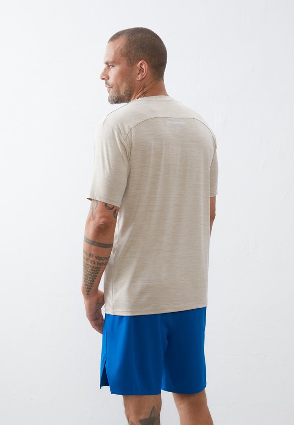 Basic T-shirt - mottled beige3