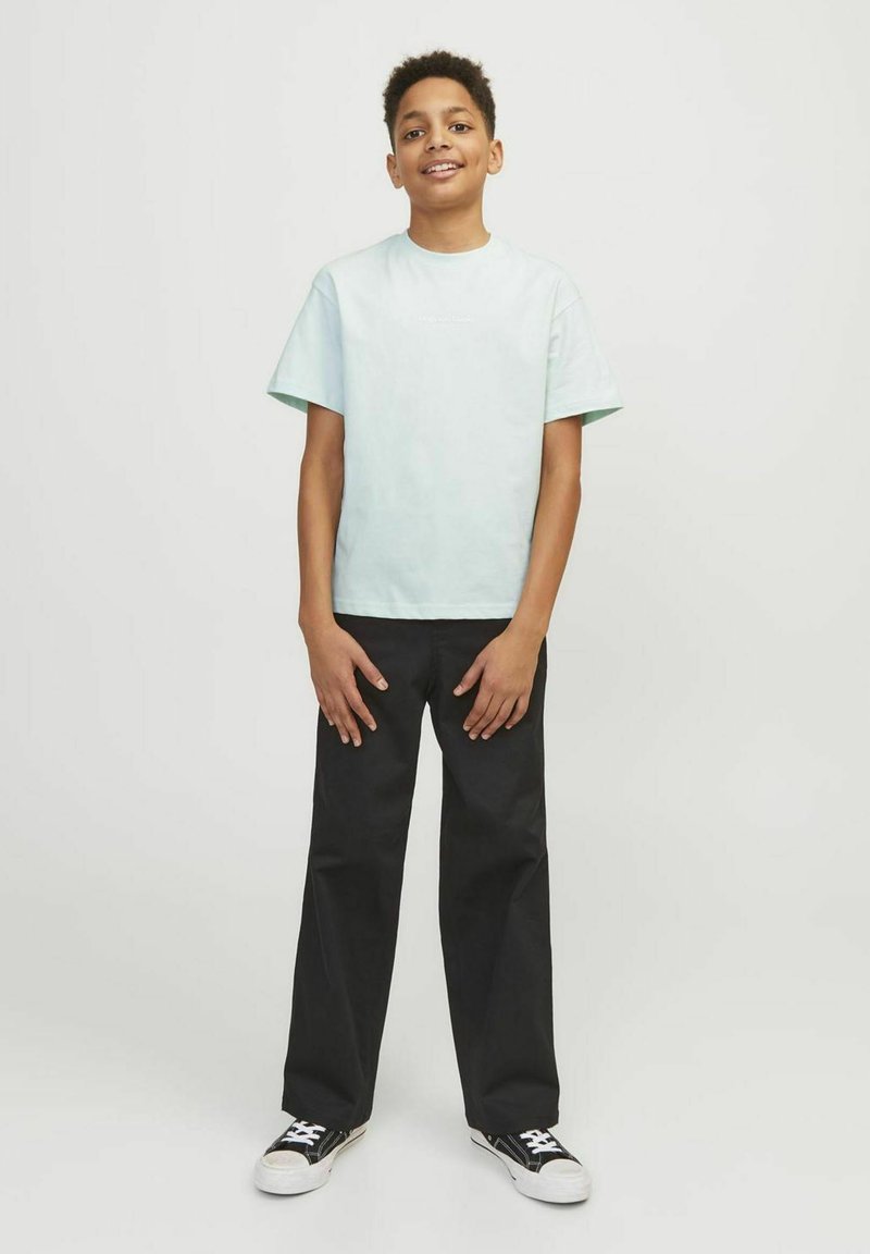 Jack & Jones Junior JORVESTERBRO SS CREW NECK NOOS - Marškinėliai su spaudiniu - skylight
