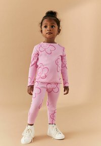 Next STANDARD - Leggingsit - pink smile flower