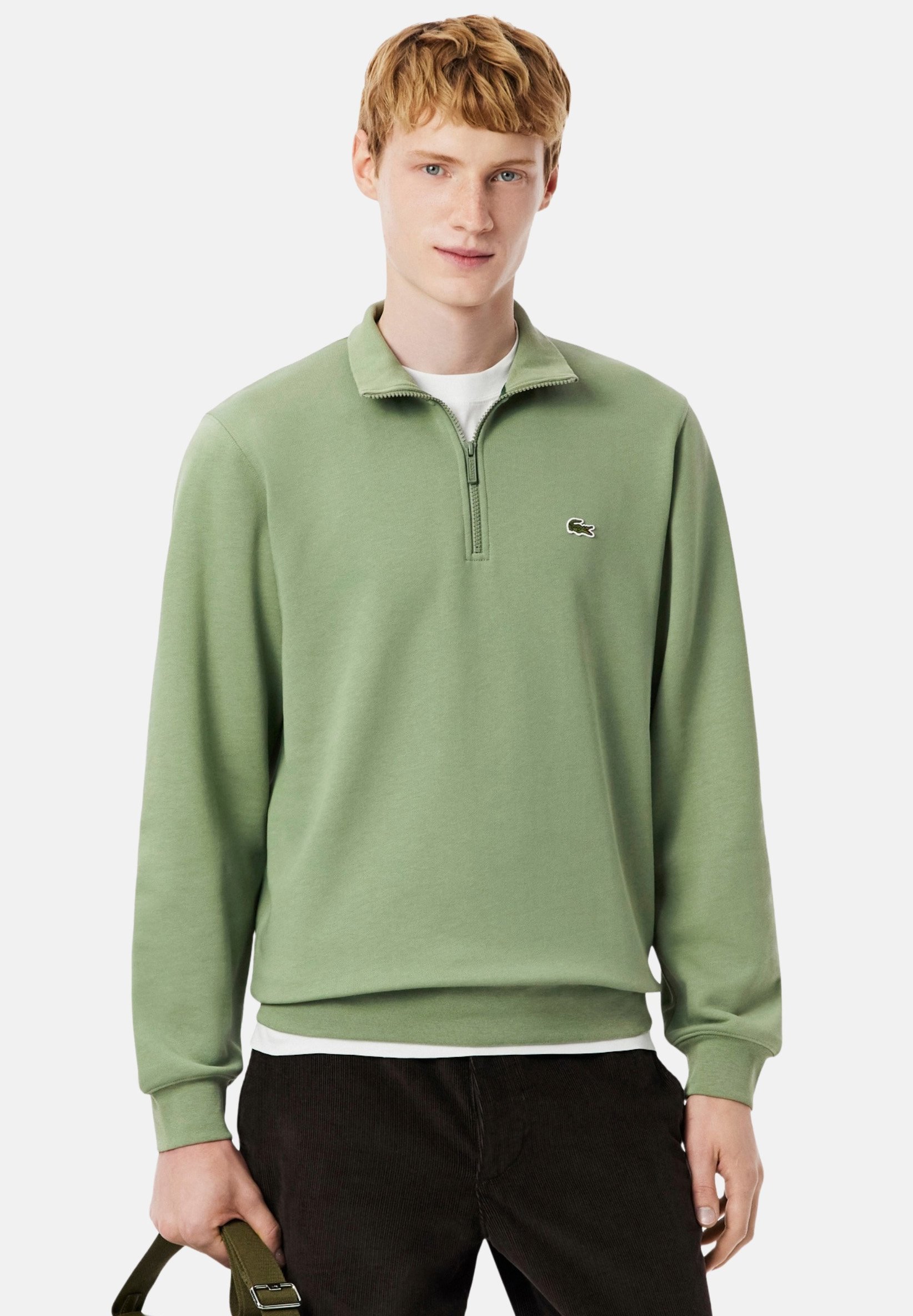 Lacoste CREMALLERA CUELLO ALTO Sudadera verde
