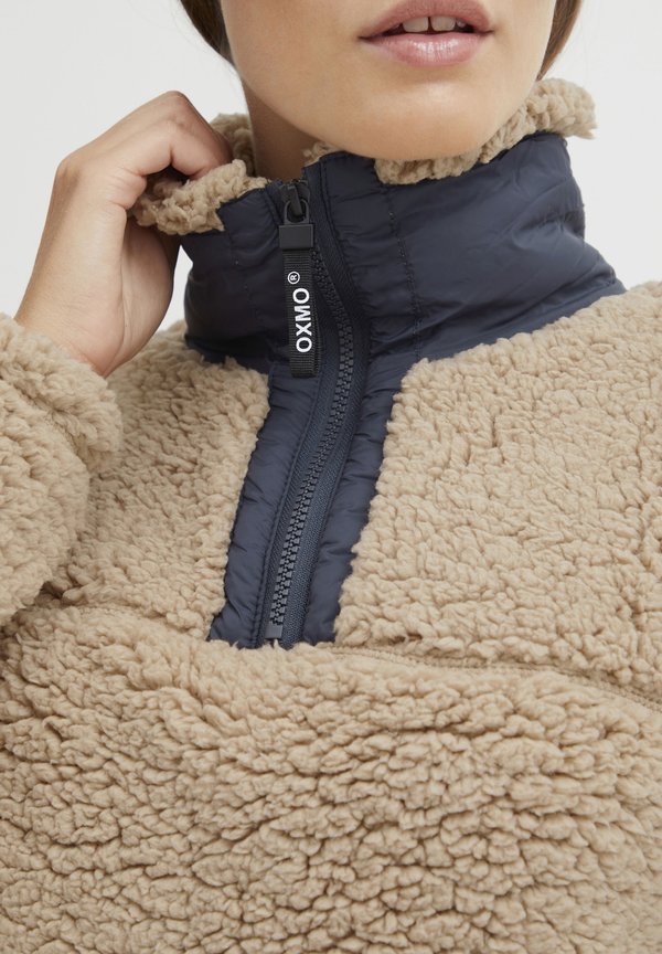 OXELINA - Fleece jumper - doeskin2