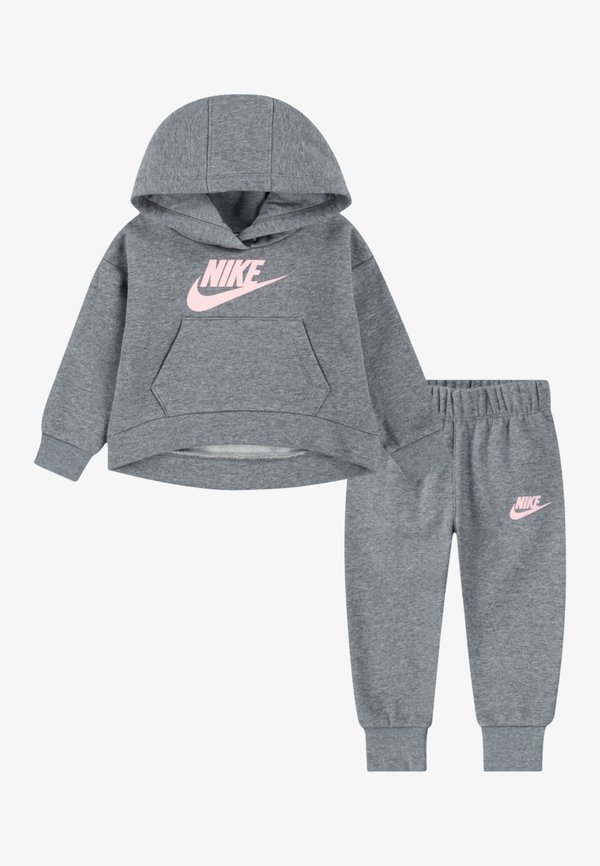 CLUB SET - Tracksuit bottoms - carbon heather