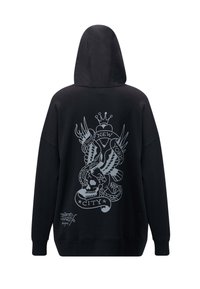 Ed Hardy NYC MONO - Jersey con capucha - black
