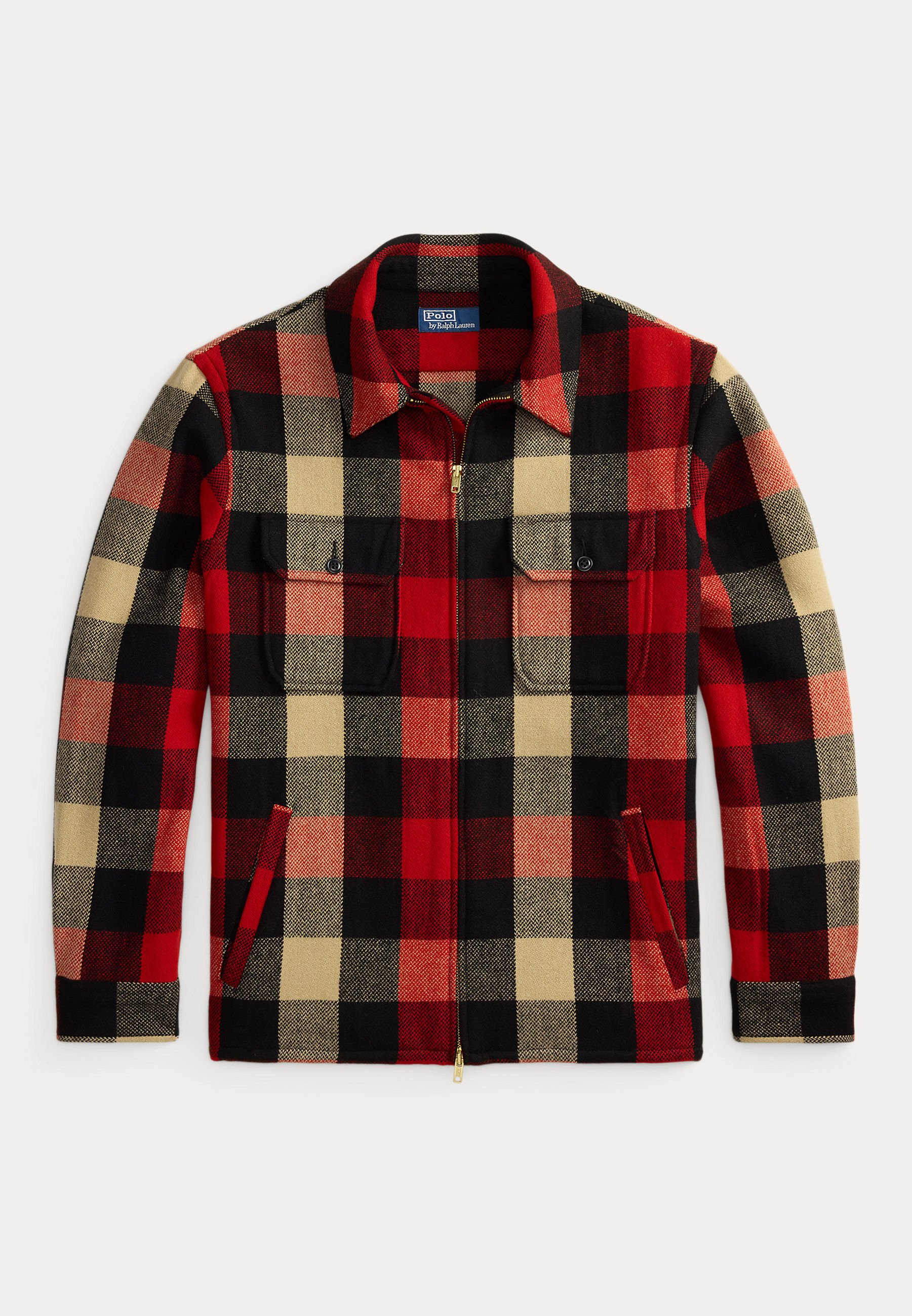 Polo Ralph Lauren CLASSIC FIT PLAID WOOL-BLEND OVERSHIRT - Camisa