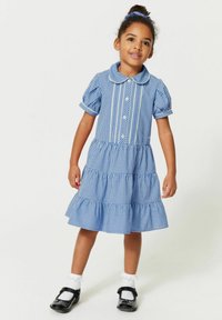 Clarks GINGHAM SCHOOL AND SCRUNCHIE SET - Ingruha - blue