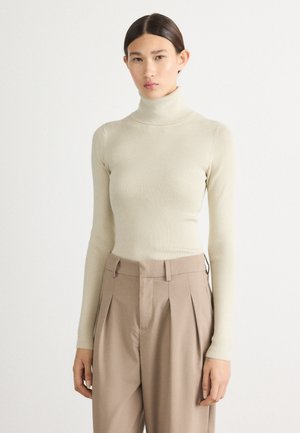 LABEL ROLL NECK - Pulóver - pelican