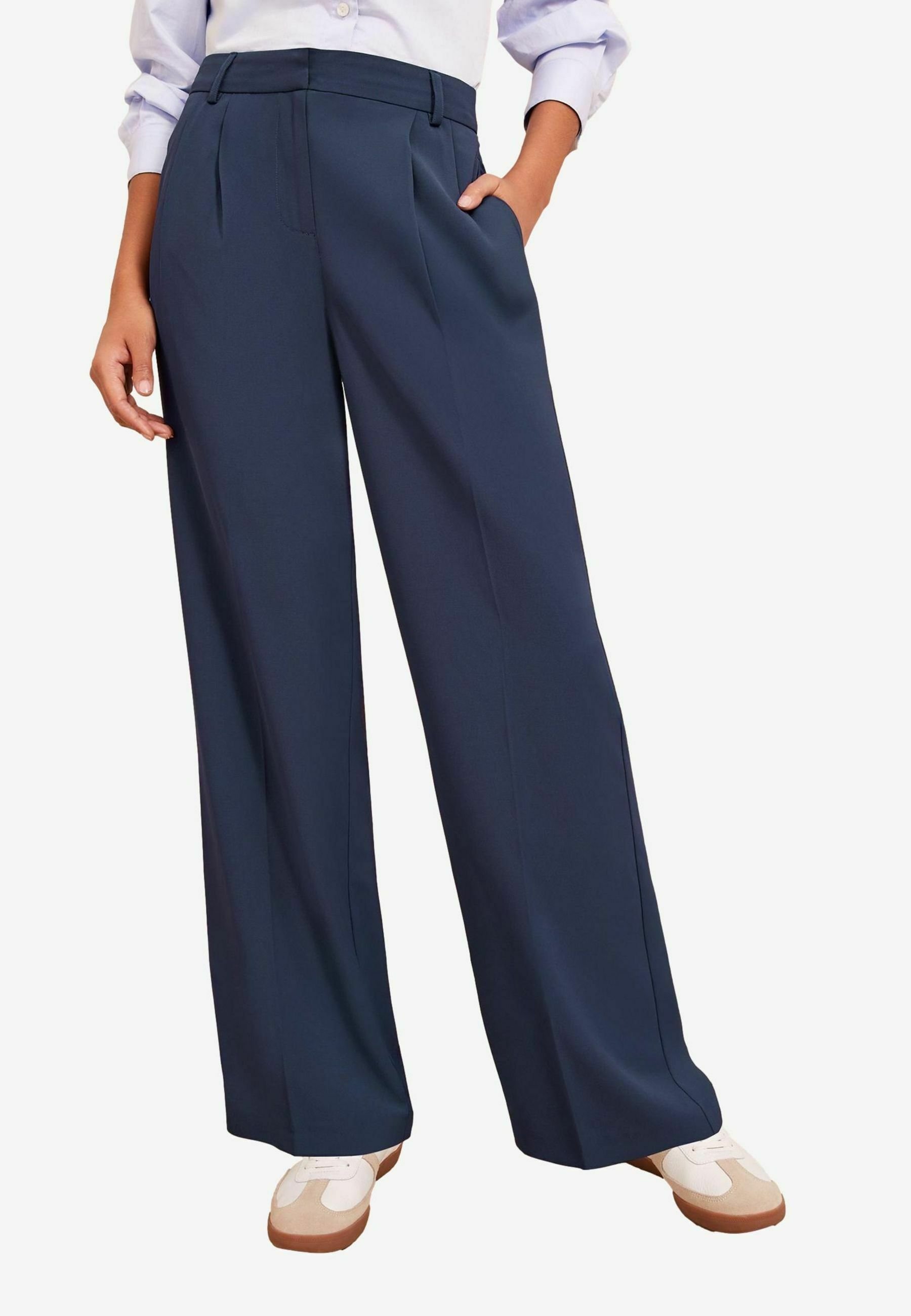 Friends Like These PETITE WIDE LEG Trousers navy/blue Zalando