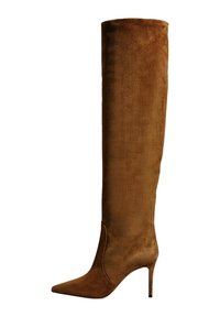 CARRA  - Bottes à talons hauts - tobacco  suede