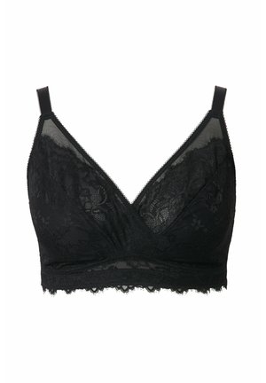 Ulla Popken, BRALETTE, SPITZE, OHNE BÜGEL - Reggiseno a triangolo - black