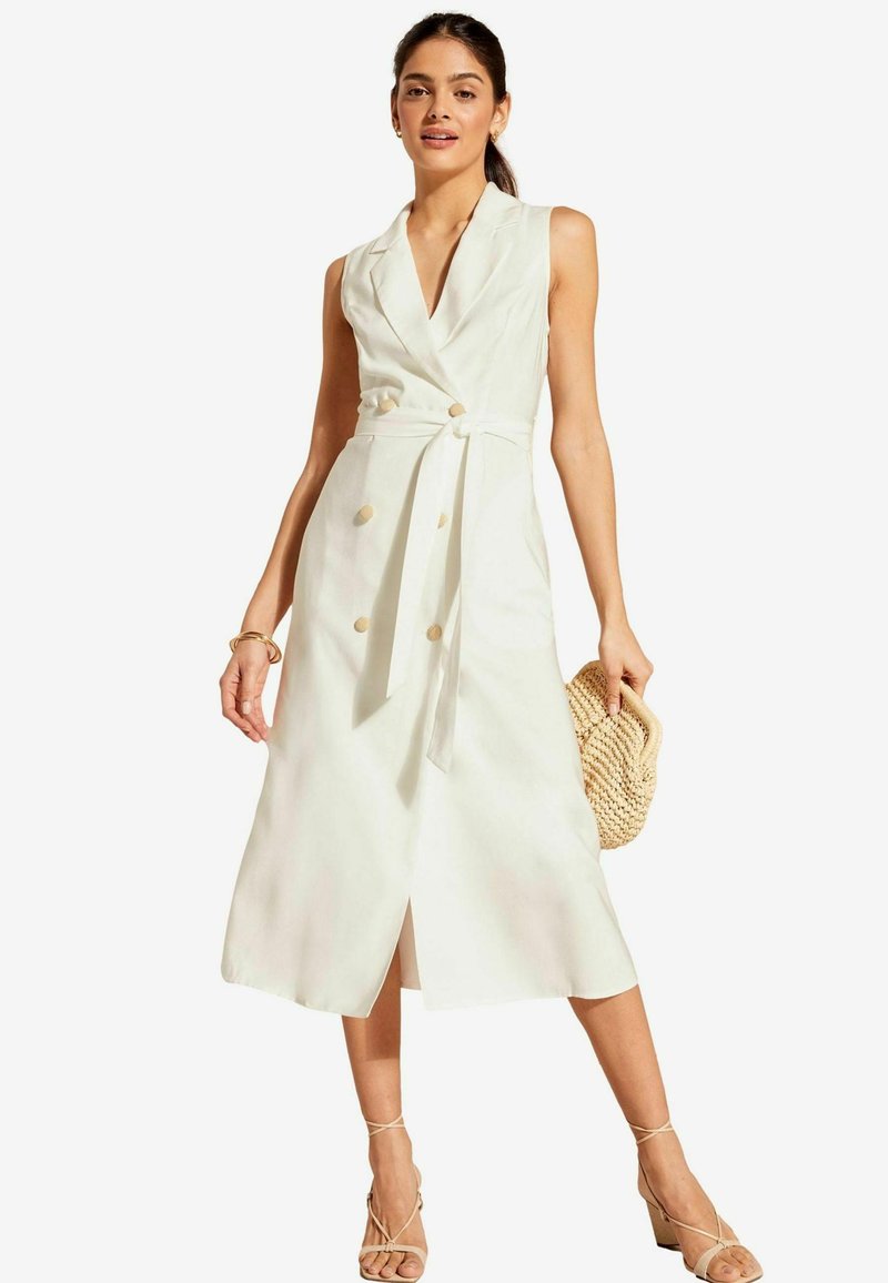Friends Like These SLEEVELESS TIE WAIST - REGULAR FIT - Denné šaty - ivory white