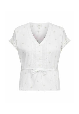 ONLY Carmakoma, TOP CARKUNA TOP - Blúz - bright white
