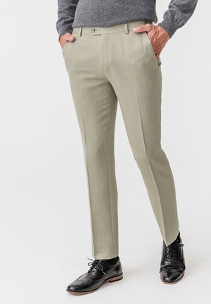 Damart CEINTURE AUTORÉGLABLE - Pantalones chinos - tilleul