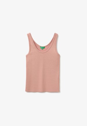 United Colors of Benetton, LUREX RIBBED TANK TOP.. - Top - pink