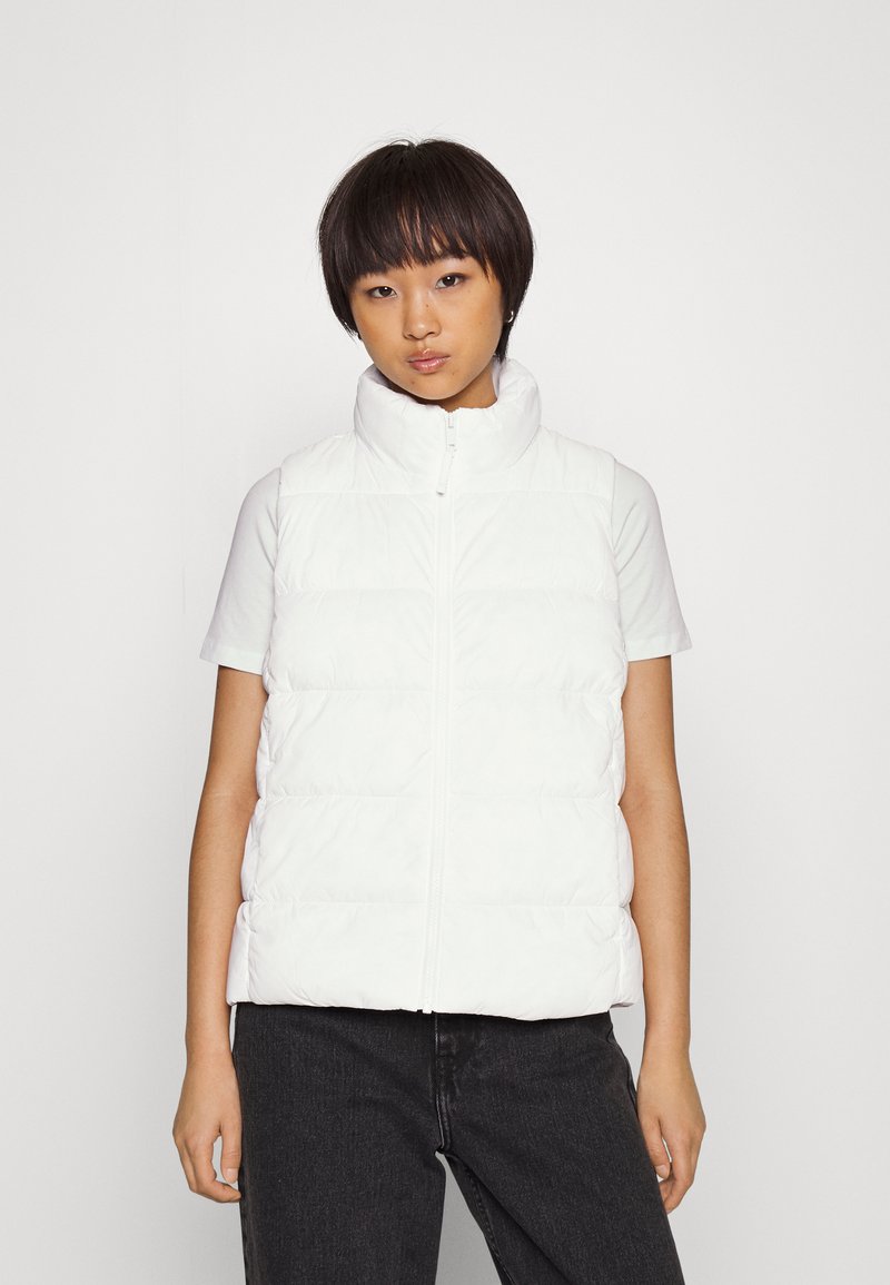 GAP Petite PUFFER VEST Waistcoat new off white/offwhite Zalando