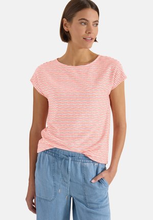 Cecil T-SHIRT MIT U-BOOT-AUSSCHNITT UND STREIFEN - T-shirt imprimé - coral