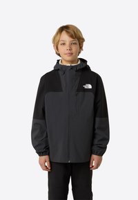 The North Face TEEN HIKE PACKABLE UNISEX - Αδιάβροχο μπουφάν - black/asphalt grey