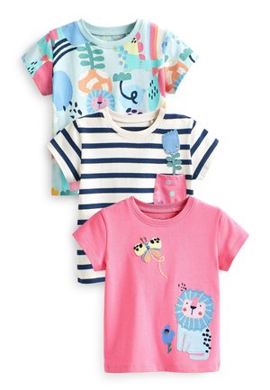 SHORT SLEEVE 3 PACK  - T-shirt z nadrukiem - pink