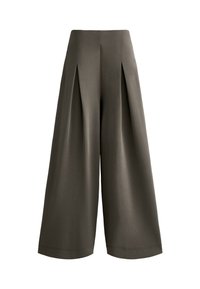 SOFT-TOUCH WIDE-LEG PLEATED - Kalhoty - grey