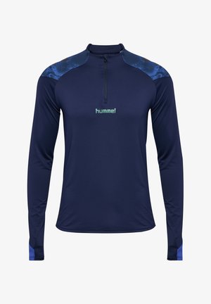 Hummel, HUMMEL HMLBLAZE26 PRO TRAINING HALF ZIP - Longsleeve - marine