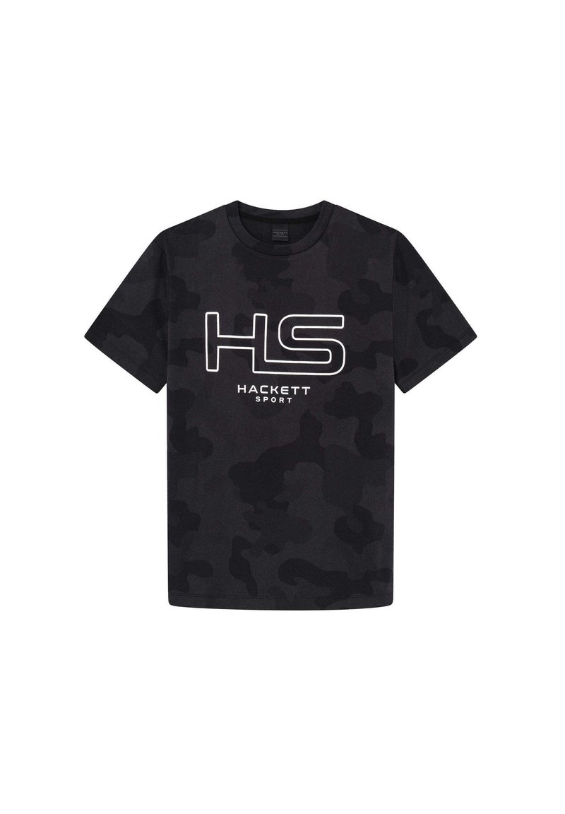 Hackett London T-shirt print zwart