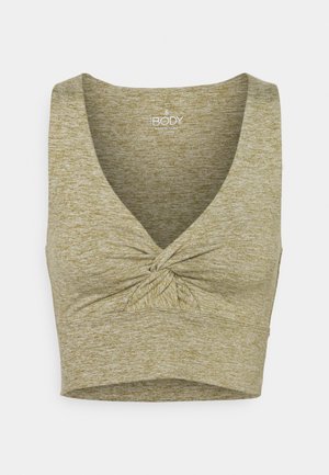 SO PEACHY TWIST FRONT VESTLETTE - Top - oregano marle