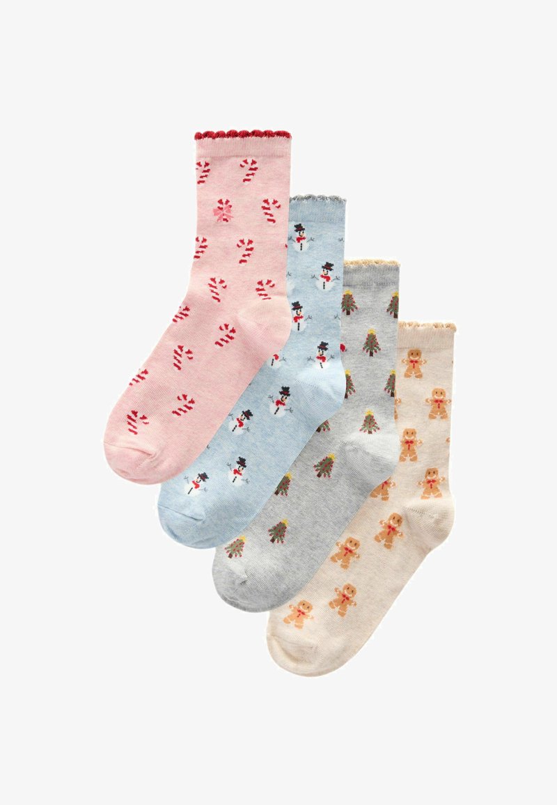 Next CHRISTMAS PATTERN 4 PACK. REGULAR FIT - Strømper - conversational print