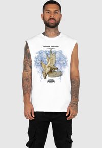MJ Gonzales VINTAGE DREAMS - SLEEVELESS TEE - Felső - white