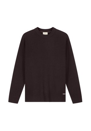 Dstrezzed, OSCAR RIB MOCKNECK - Jersey de punto - dark brown
