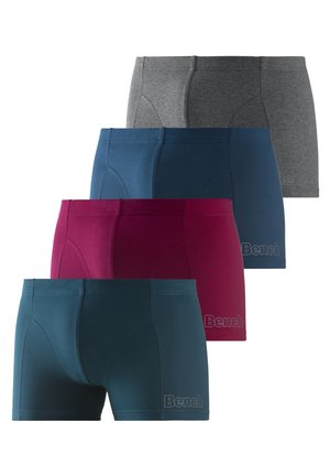 4 PACK - Boxer Briefs - blau anthrazitmeliert petrol bordeaux