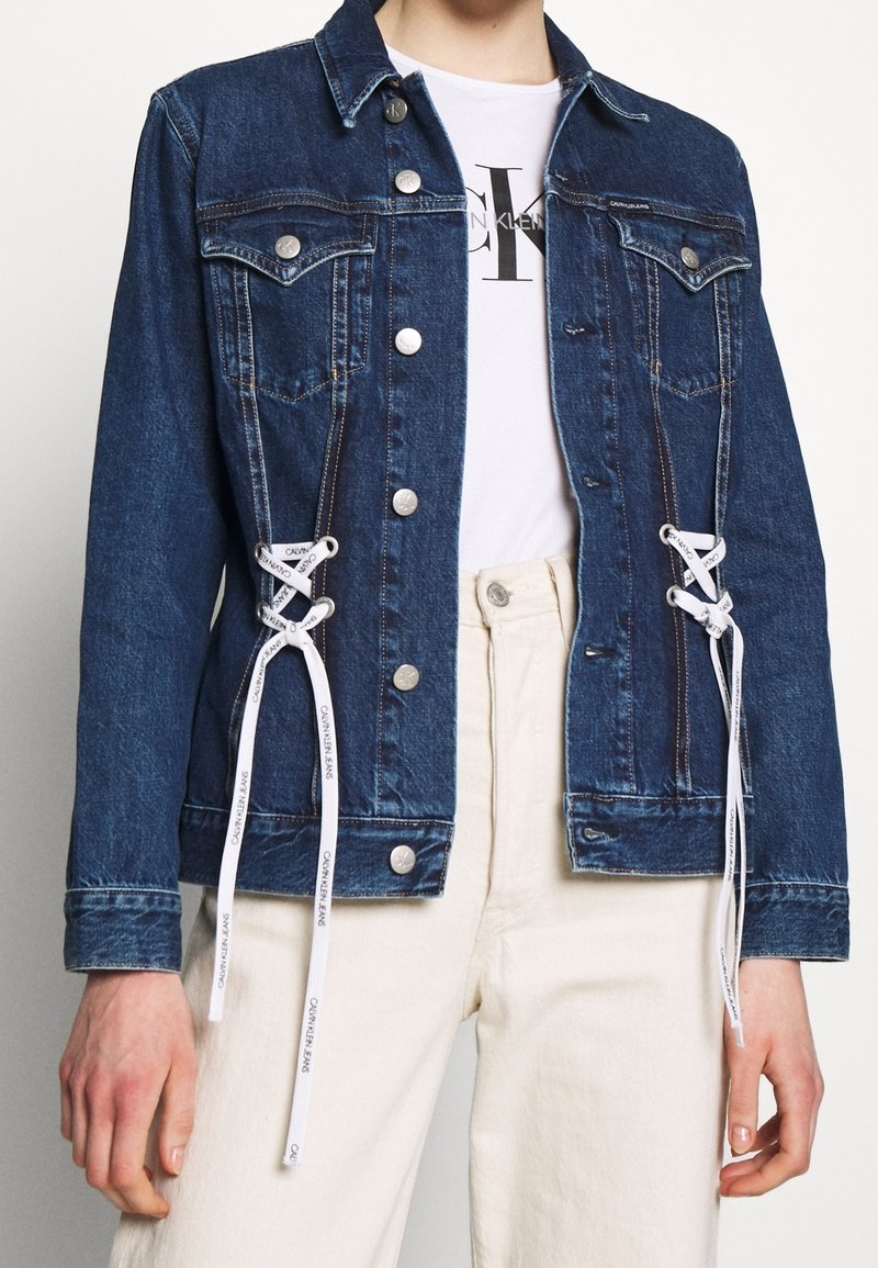 Calvin Klein Jeans Jeansjacka - dark-blue denim
