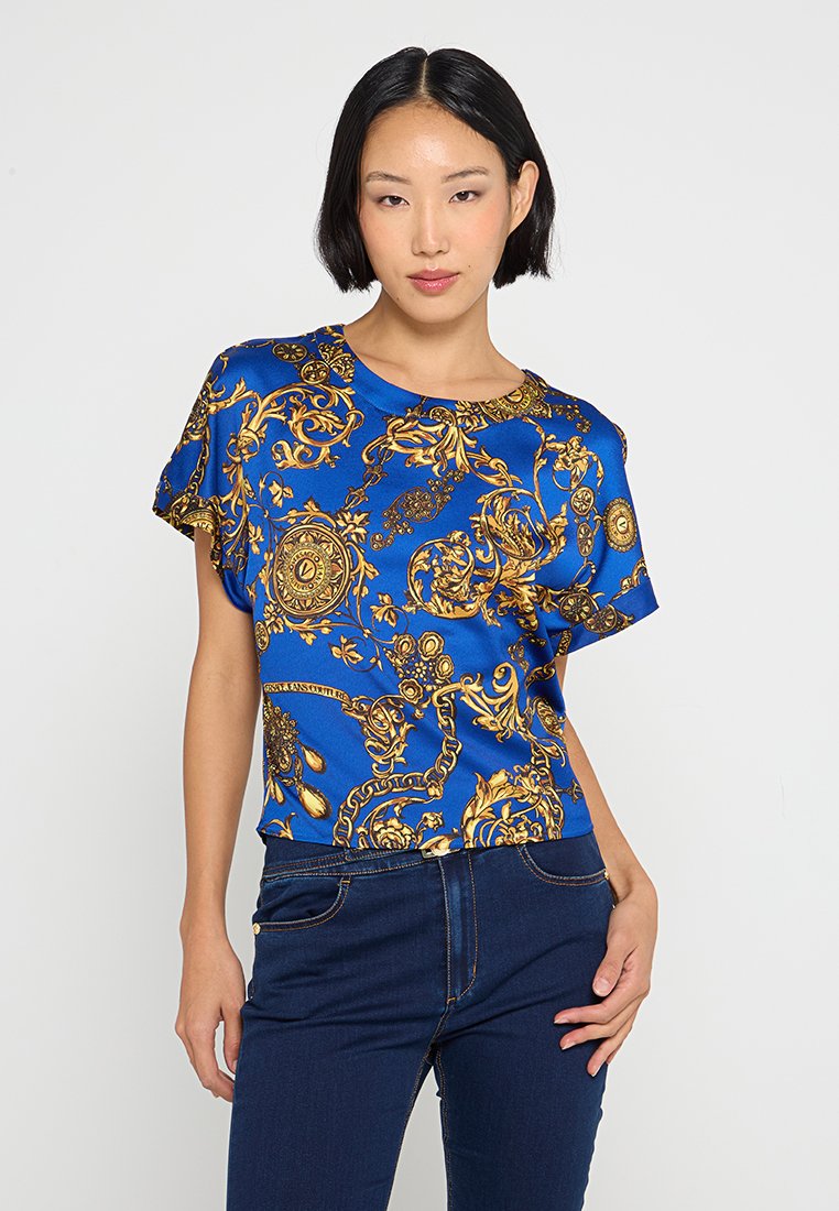 Versace Jeans Couture T-shirt print blauw