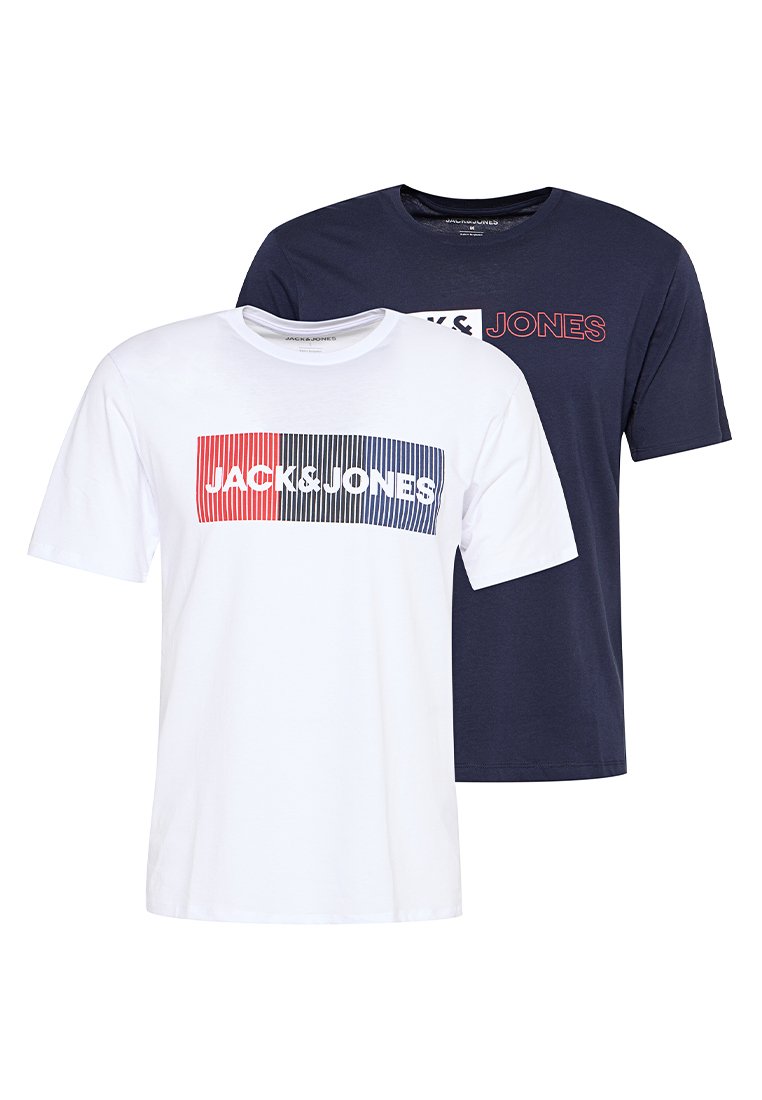 jack & jones T-shirt print blauw