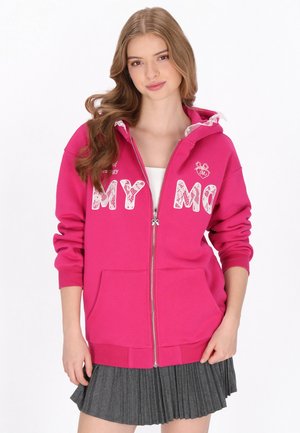 Felpa con zip - pink