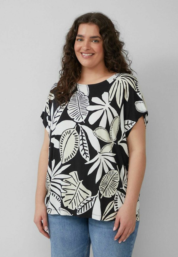 DAMEN  - Bluse - schwarz   weiß