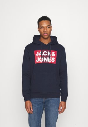 JJECORP LOGO HOOD - Hoodie - navy blazer