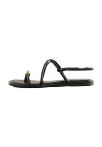 REGULAR FIT - TOE LOOP  - T-pántos szandálok - black
