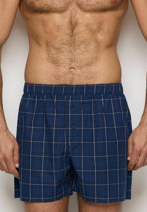 Nachtwäsche Hose - dark blue checkered