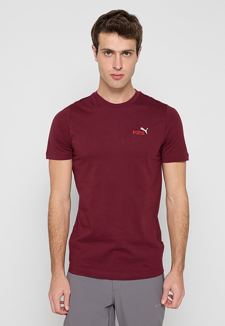 Puma T-shirt basic donkerrood