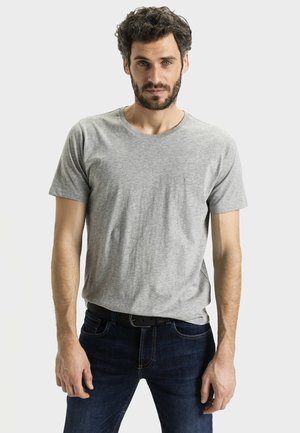 Basic T-shirt - silver melange