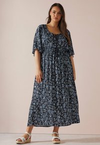 Yours Clothing PAISLEY PRINT - Maxiklänning - blue