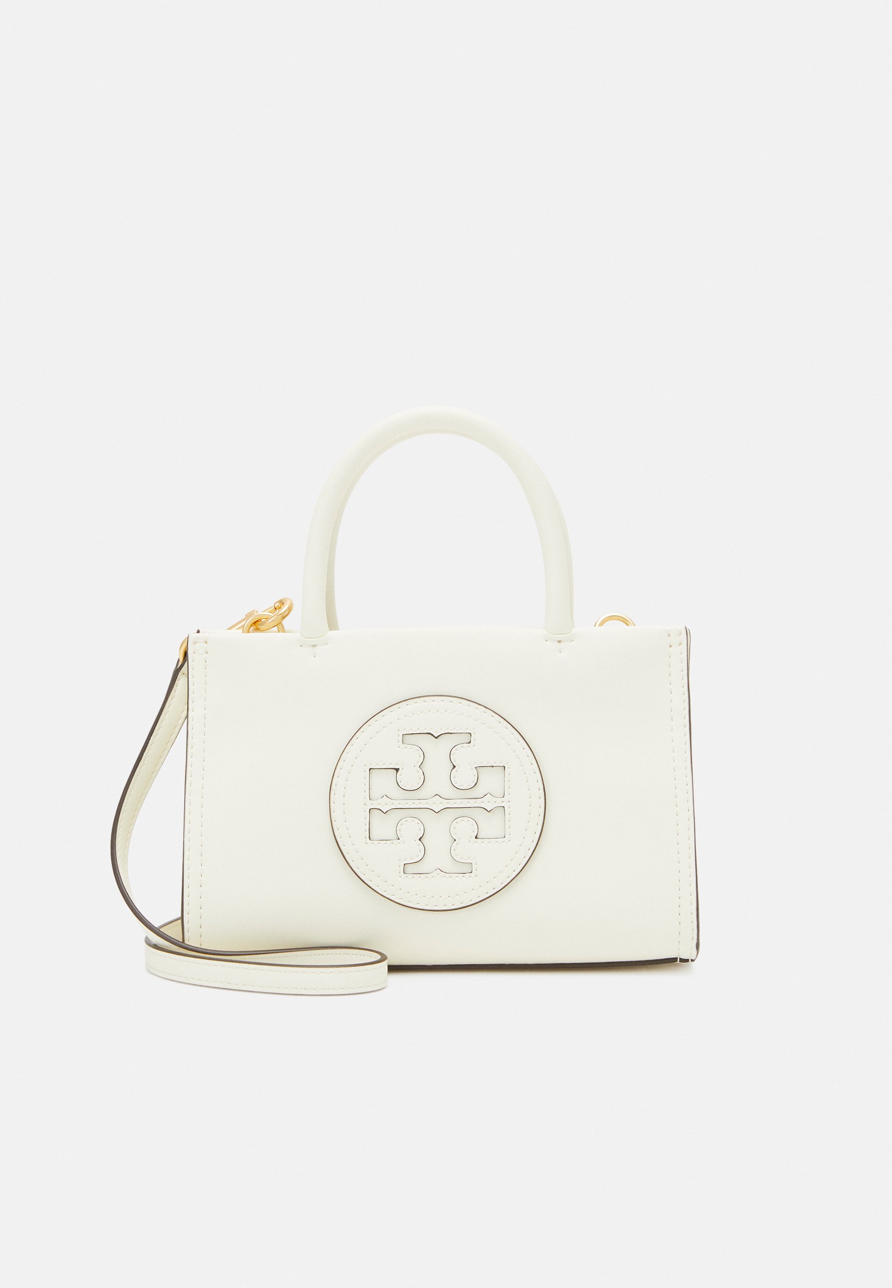 Mini Ella Eco Tote Bag - Tory Burch - White - Vegan Leather