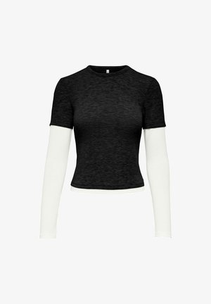 ONLY, TOP ONLDUBLA TOP - T-shirt à manches longues - black