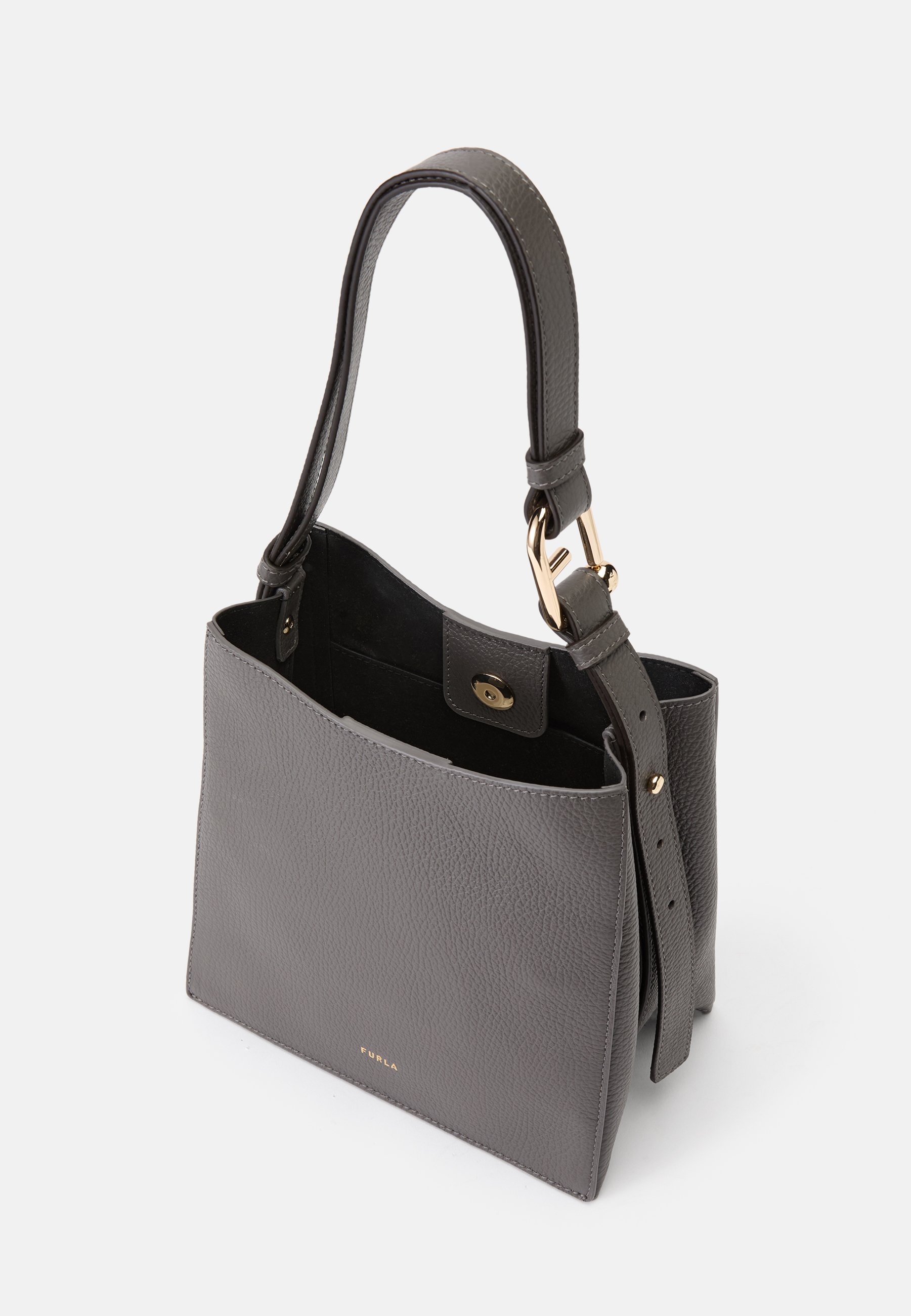 Furla NUVOLA MINI BUCKET BAG - Handbag - urban gray/grey - Zalando