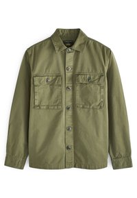 Next - TWIN POCKET SHACKET - Overhemd - khaki green Miniatuurafbeelding 1