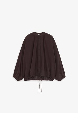 ARKET, ARKET CREPE DRAWSTRING BLOUSE - Bluza - brown