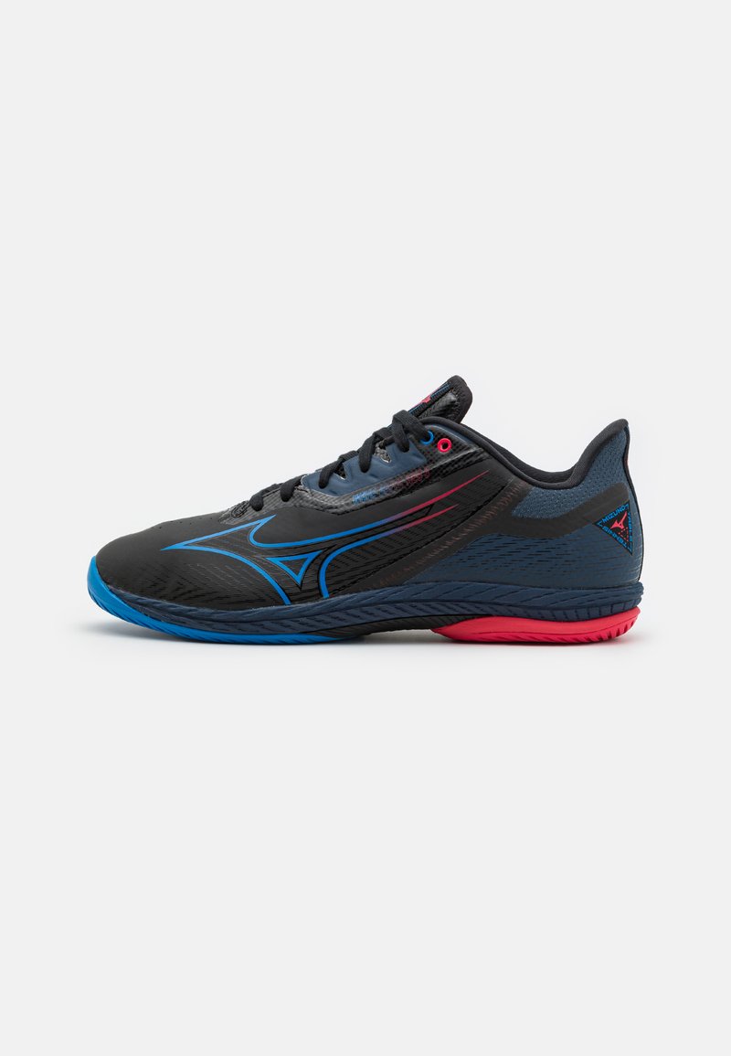 Mizuno - WAVE DRIVE NEO 3 - Rankinio bateliai - black/peace blue/opera red, Padidinti